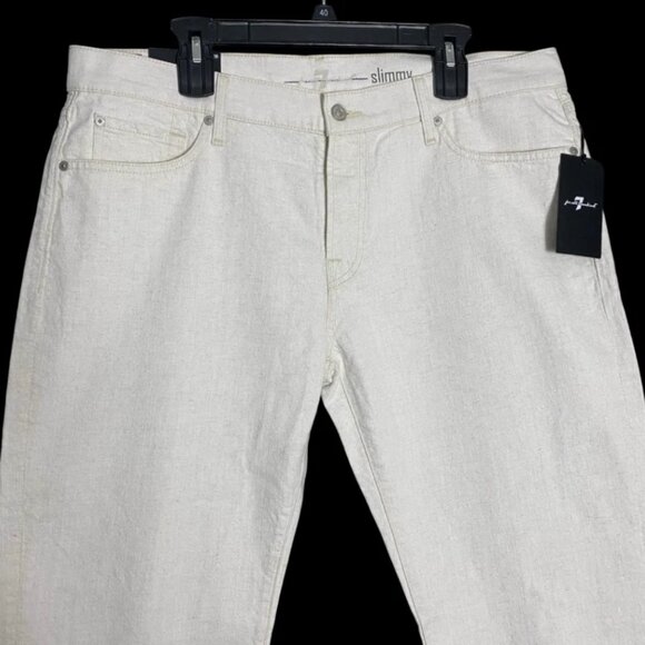 NWT Seven 7 for All Mankind Slimmy Slim Straight Leg Jeans Pants Mens Size 38 - Picture 3 of 9